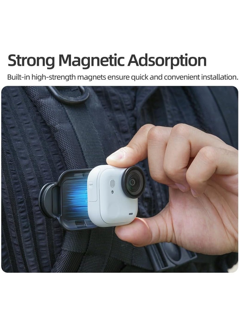 Backpack Clip for Insta360 Go Ultra,Camera Quick Release Magnetic Mount Hat Camera Clip for Backpack Holder for Insta360 Go Ultra Accessories - Image 4